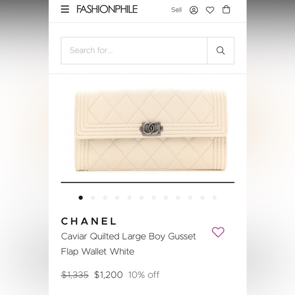 Creme Large Boy Gusset Flap Chanel Wallet on Chain - Picture 11 of 12